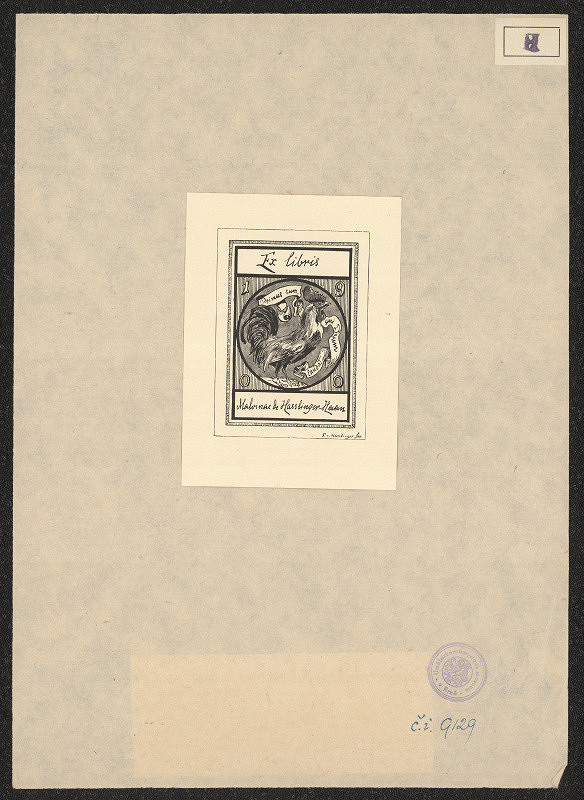 Felix von Hasslinger – Ex libris Malvinae de Hasslinger-Haan 