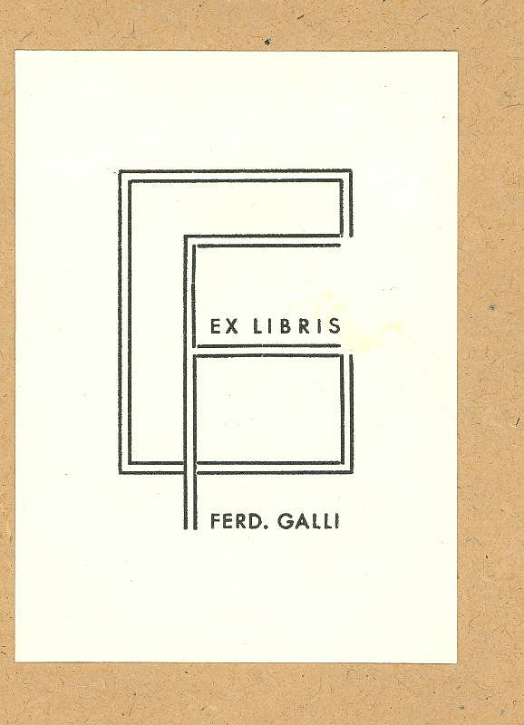 Ferdinand Galli – Ferd. Galli 