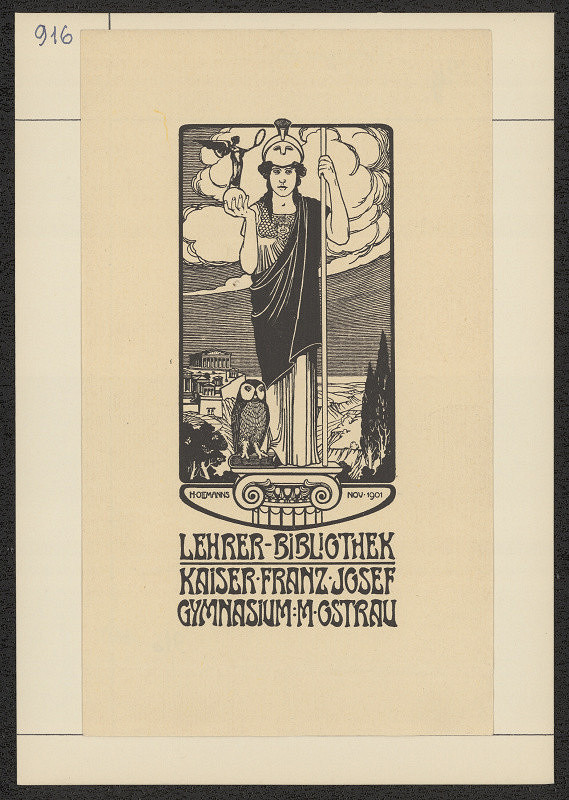 Hayo Tjarks Oltmanns – Lehrer - Bibliothek Kaiser Franz Josef Gymnasium, Mähr. Ostrau 