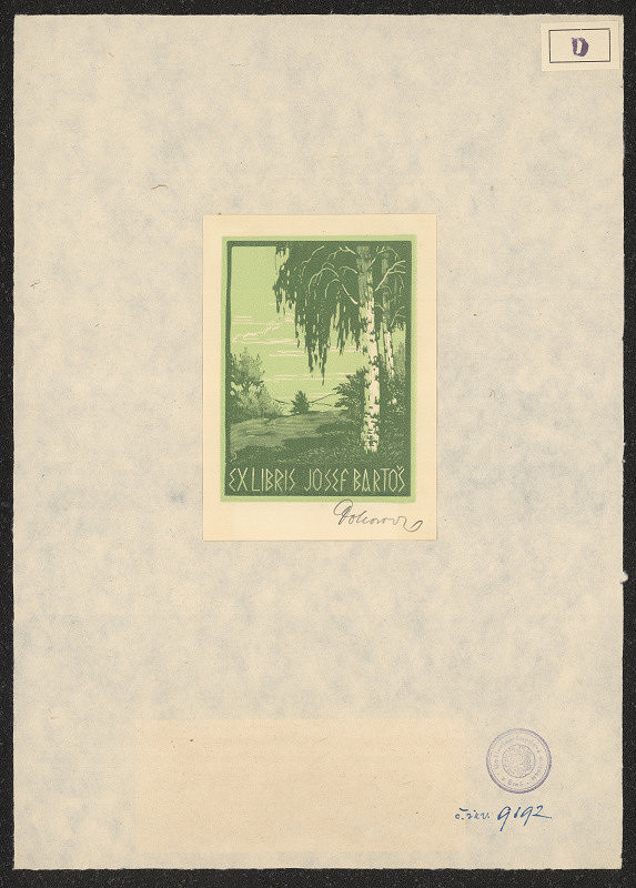 Jaroslav Dobrovolský – Jos. Bartoš 