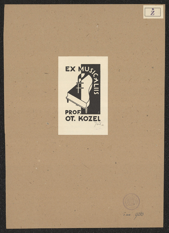 Jaroslav E. Žoha – Prof. Ot. Kozel 