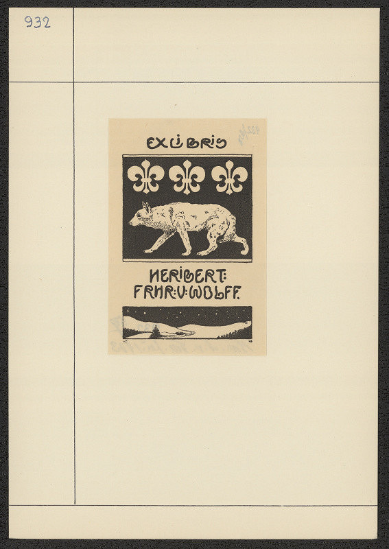 v. F. (Bar. A. v. Folk.) – exlibris 