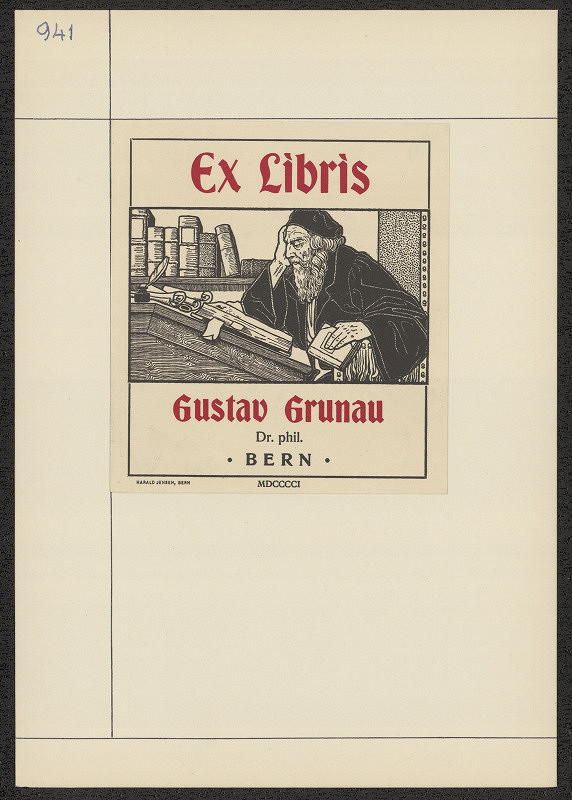 Harald Jensen – Gustav Grunan Dr. Phil. Bern 