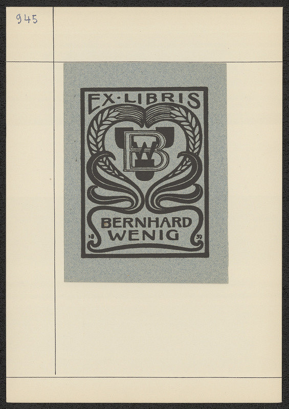 Bernhard Wenig – Ex libris Bernhard Wenig 