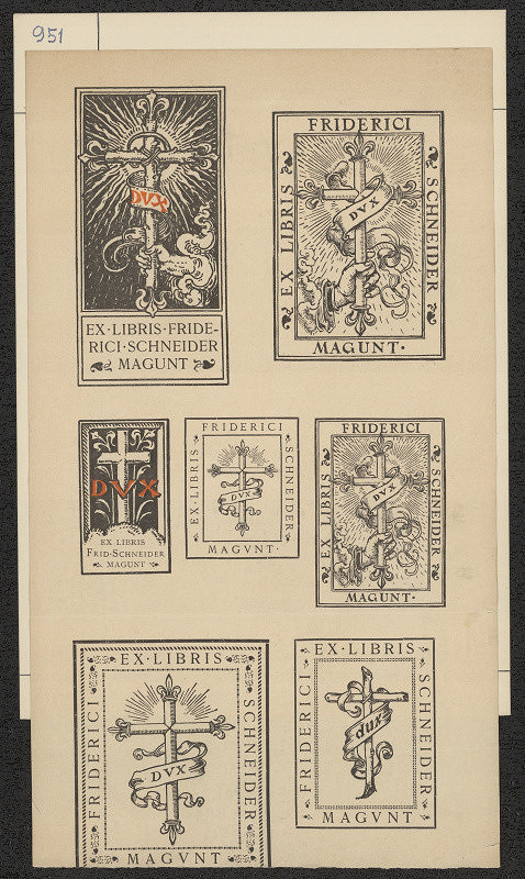 Otto Hupp – Ex libris Friderici Schneider, Magunt 