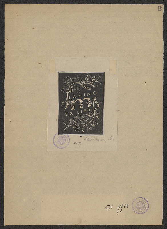 Vladislav Burda – Mánino exlibris 