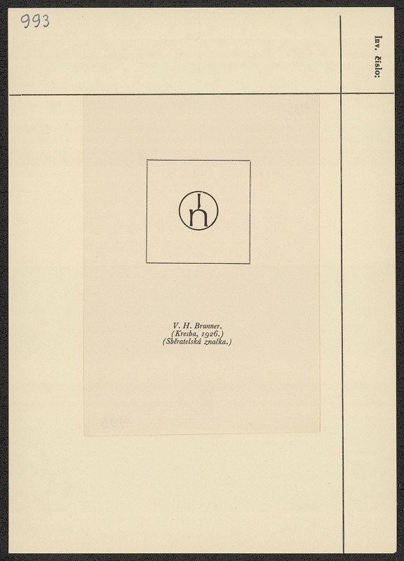 Vratislav Hugo Brunner – Sběratelská značka 