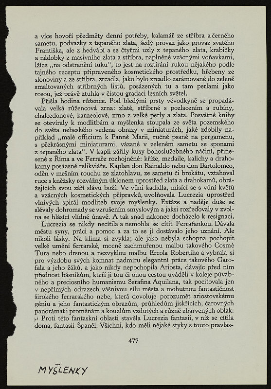 Karel Adamus – Periferní báseň - Myšlenky 