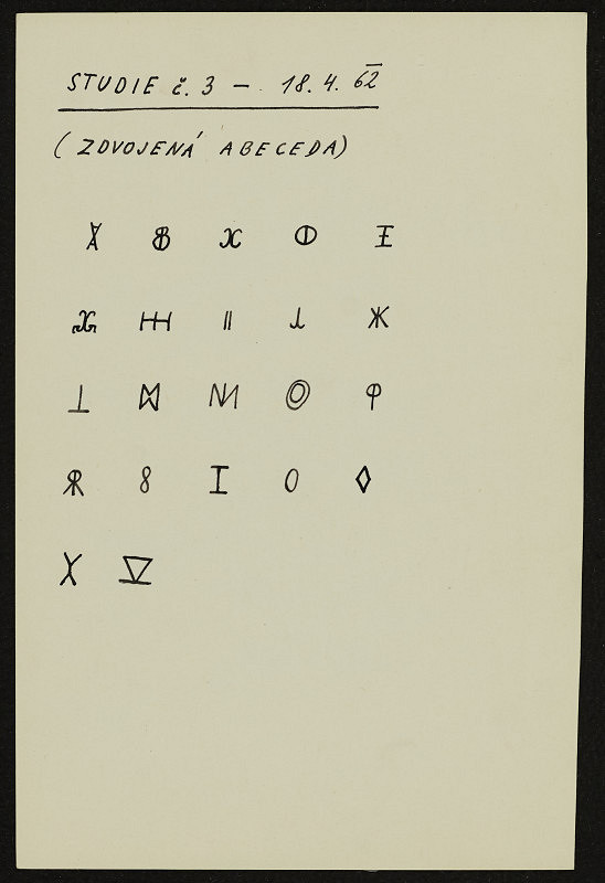 Ladislav Novák – Studie č. 3 (Zdvojená abeceda) 