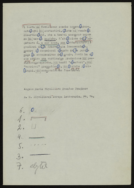 Ladislav Novák – A. M. Ripallino L´Europa Letteraria 