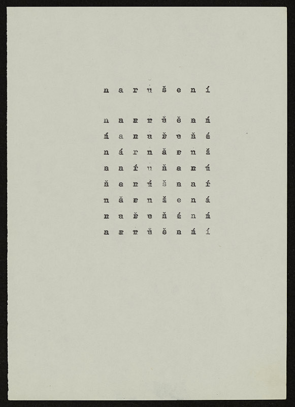 Ladislav Novák – Narušení (ze souboru Skleněná laboratoř) 