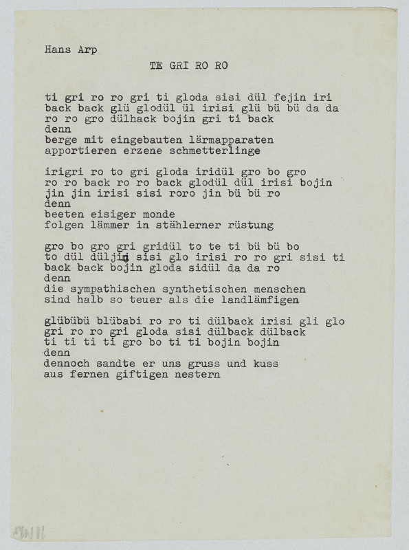 Ladislav Novák – Hans Arp TE GRI RO RO 