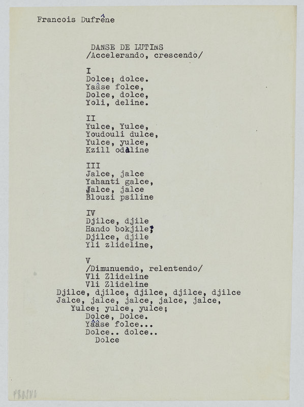 Ladislav Novák – Francois Dufrene DANSE DE LUTINS 