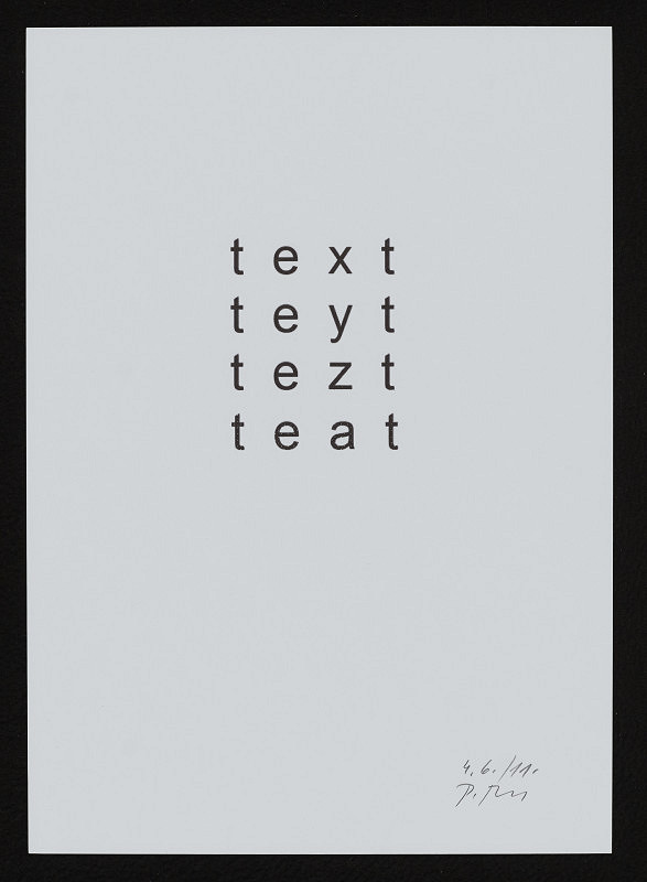 Pavel Rudolf – Manipulace - proměna textu 