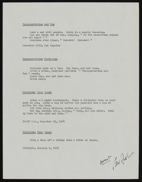 Ken Friedman – Events 