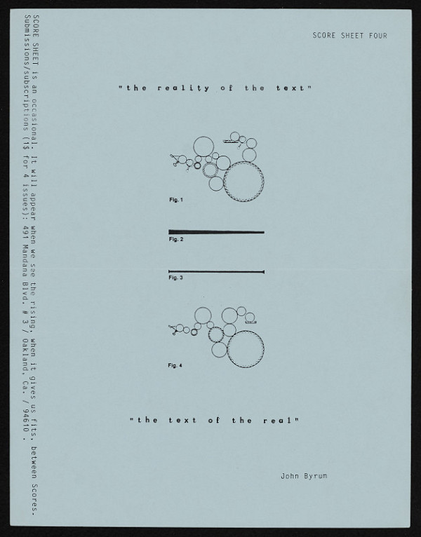 John Byrum – Score Sheet Four 