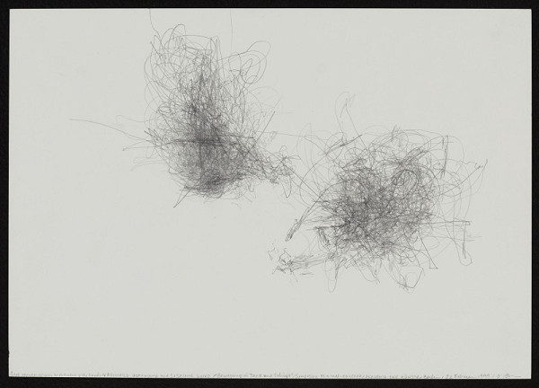 Morgan O'Hara – Line transmisson: movement of the hands by Reinhild Hoffmann and Susanne Linke / Bewegung in Taz und Schnift / Symposion minimal - koncept / Akademie der Künste / Berlin / 22. February 1999 