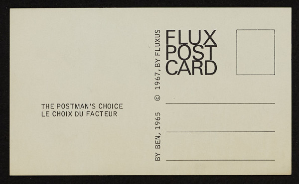 Ben Vautier – Flux Post Card 