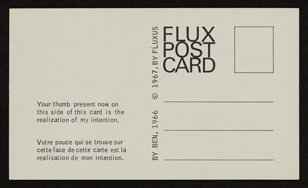 Ben Vautier – Flux Post Card 