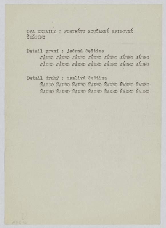 Eduard Ovčáček – Dva detaily z portétu současné spisovné češtiny