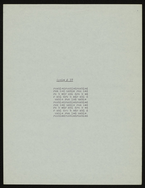 Ladislav Nebeský – Cycle # 37 