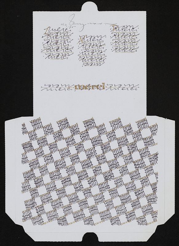 Ivan Kříž – Merci: oltář kaligrafie 