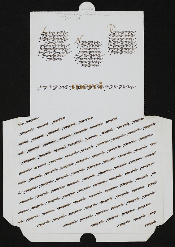 Ivan Kříž – Kaligrafický oltář Merci 