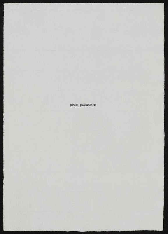 Jiří Valoch – před počátkem 