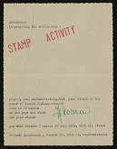 Jiří Hynek Kocman – Stamp Activity: výzva k zaslání razítek 