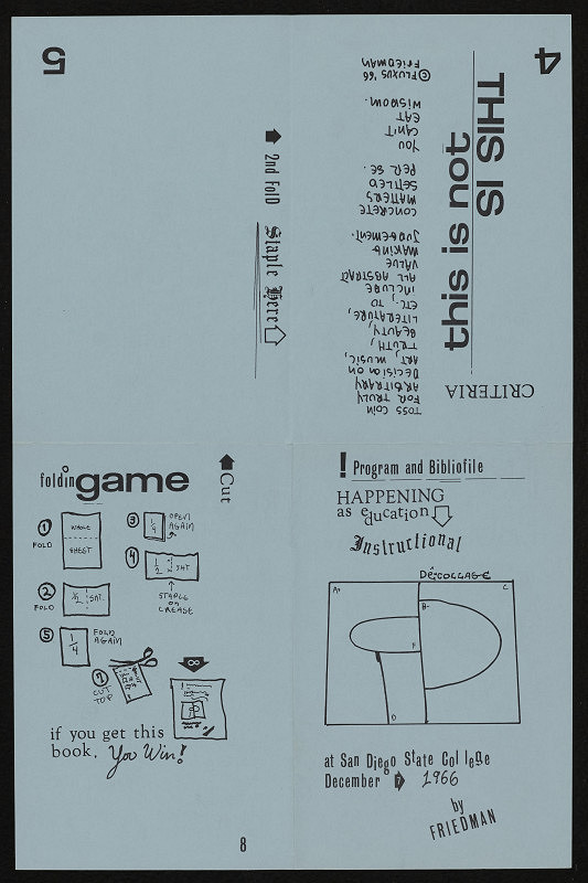 Ken Friedman – Program and Bibliofile 