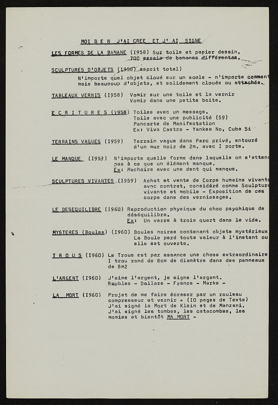 Benjamin Vautier – Moi Ben J´ai et J´ai Signe 