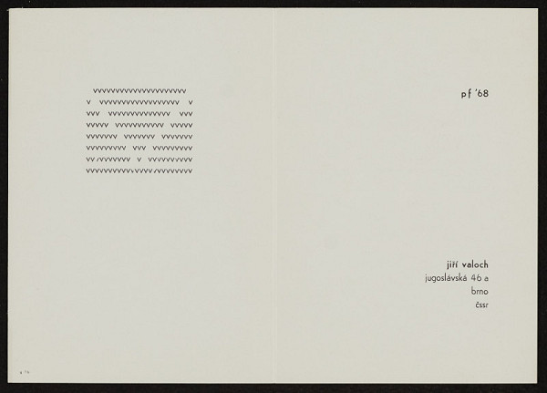 Jiří Valoch – pf 1968 