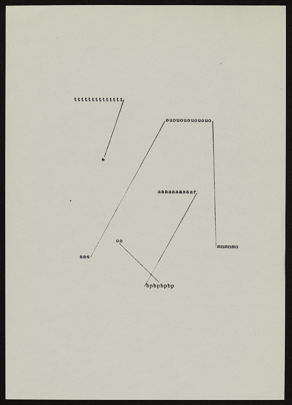 Jiří Valoch – textová partitura 