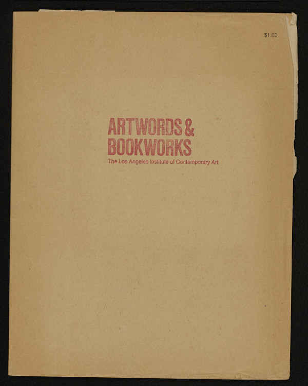 Los Angeles Institute of Contemporaty Art (LAICA) – Artwords & Bookworks: an exhibition of recent artists´books and ephemera. 28 February-30 March 1978. Homage to Judith Hoffberg. The Mailbox is a Museum. Imagezine Vol.1 No 4 La; 