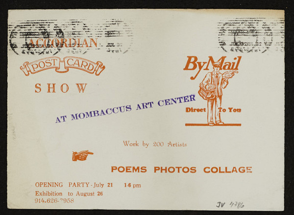 The Mombaccus Art Center – Pozvánka na Post Card Show: Poems photos collage 