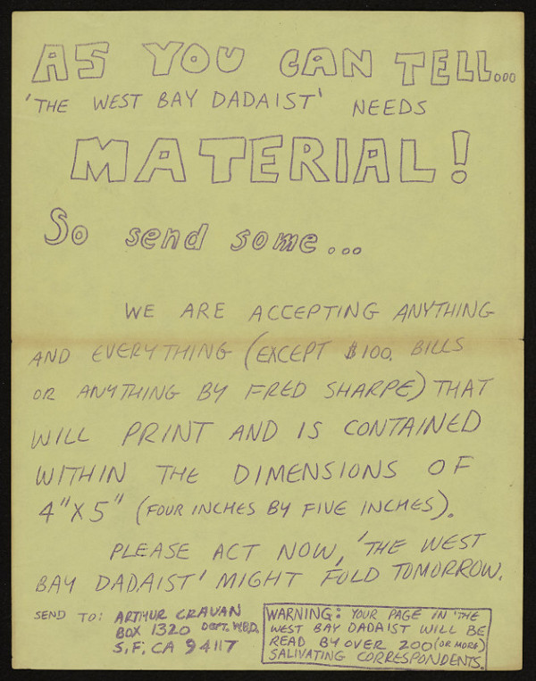 Arthur Cravan – bez názvu 