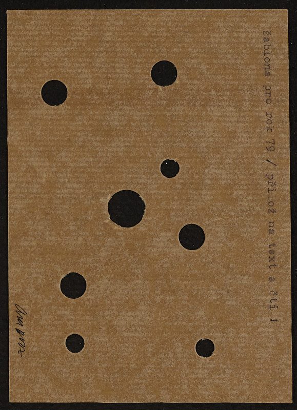 Vladimír Ambroz – Šablona pro rok 79 (PF 1979) 