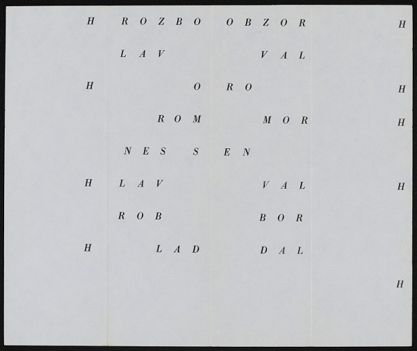 Jiří Valoch – vzývání slov nad hrobem Velemira Chlebnikova 