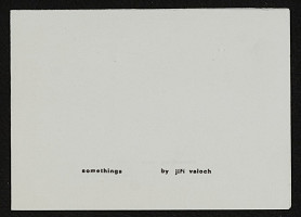 Jiří Valoch – somethings (autorská kniha) 