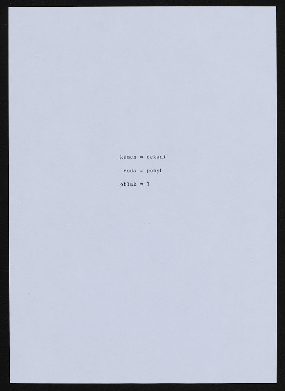 Jiří Valoch – sémiotické básně 