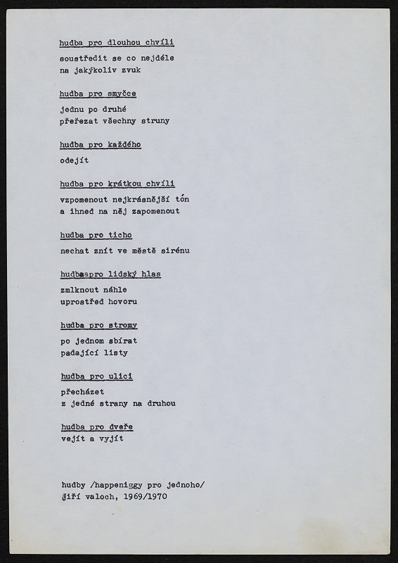 Jiří Valoch – hudba pro dlouhou chvíli 