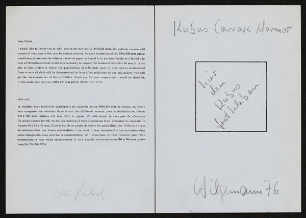 Jiří Valoch – action 50x50 