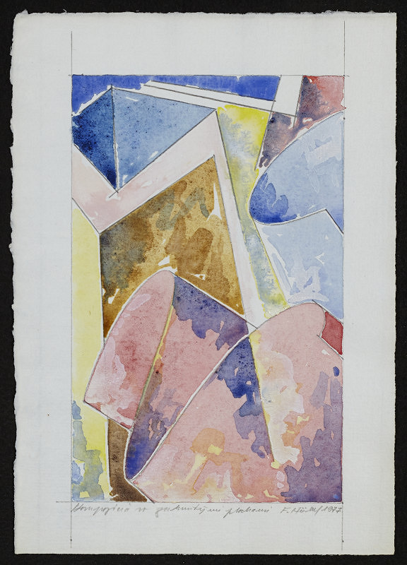 František Hüber – Kompozícia so zohnutými plochami 