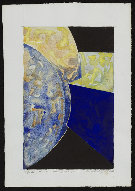 František Hüber – Objekt na farebnom pozadí 