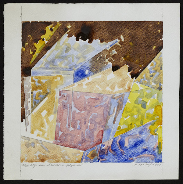 František Hüber – Objekty na hnedom pozadí 