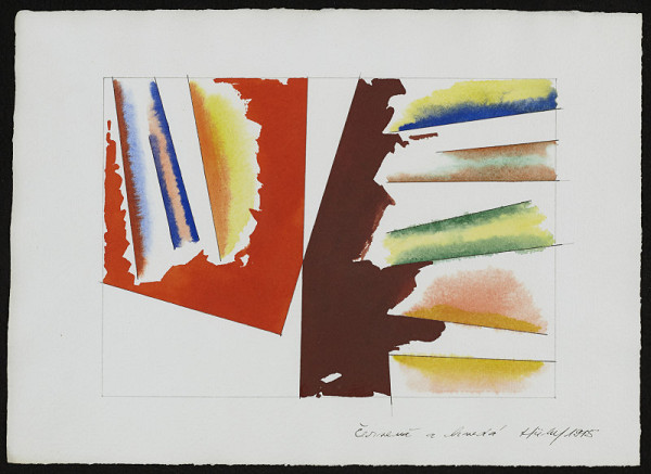 František Hüber – Červená a hnedá 