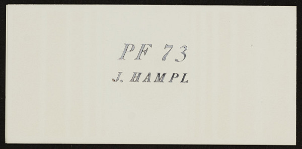Josef Hampl – PF 1973 