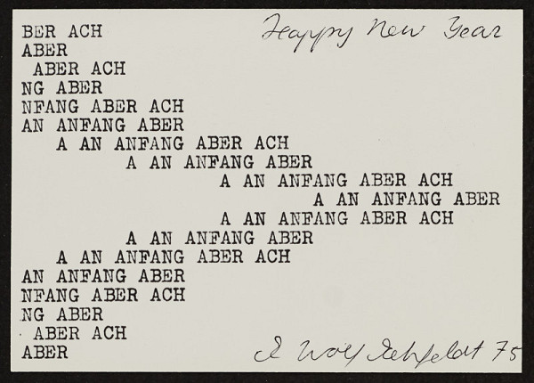 Ruth Wolf-Rehfeldt – Happy New Year 