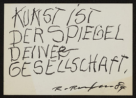 Robert Rehfeldt – Mail art service card 