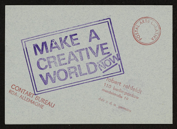 Robert Rehfeldt – Make a Creative Wordl (PF 1984) 
